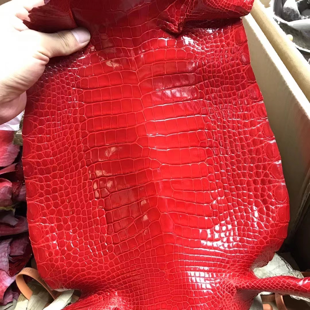 Hermès（爱马仕）新皮 鳄鱼皮 中国红 定制