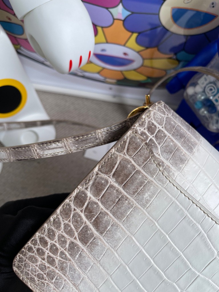 Hermès（爱马仕）Roulis 猪鼻子 Himalaya 喜马拉雅 金扣 18cm 顶级手缝 现货