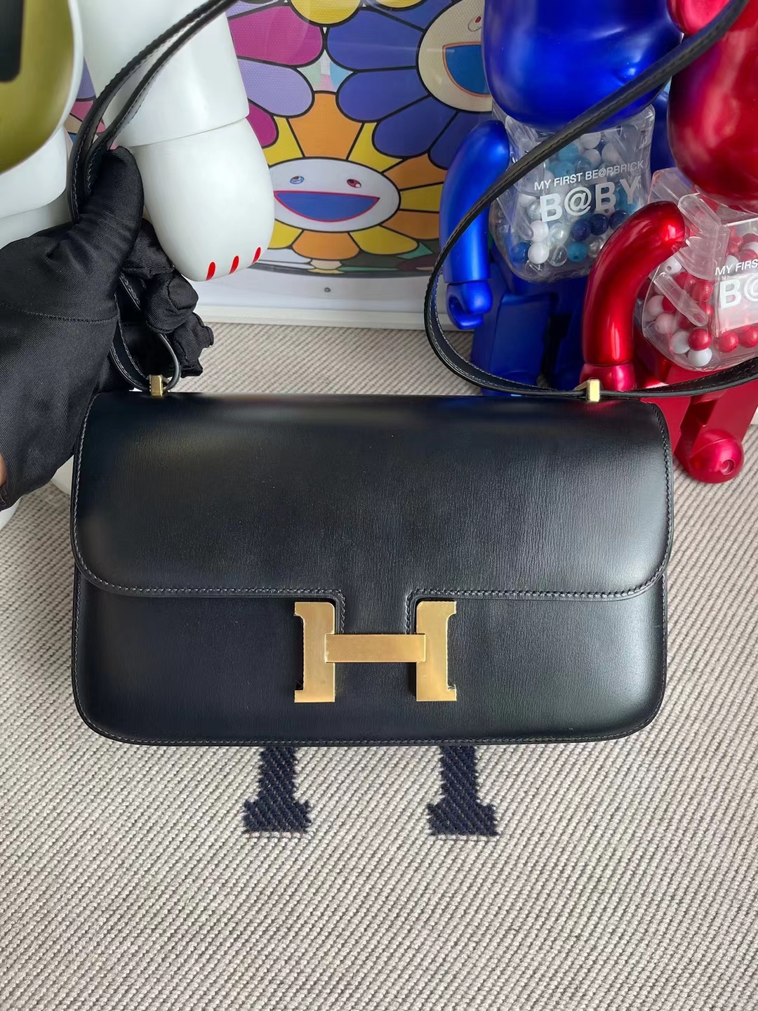 Hermès（爱马仕）Constance 康斯坦斯 box ck89 黑色 金扣 26cm