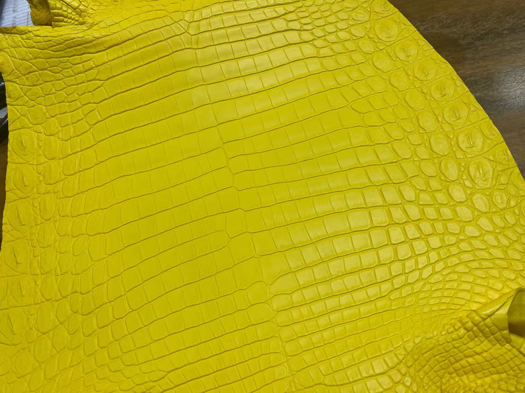 Hermès（爱马仕）Leather 2021 新到色 雾面尼罗鳄 9R 柠檬黄 可定制