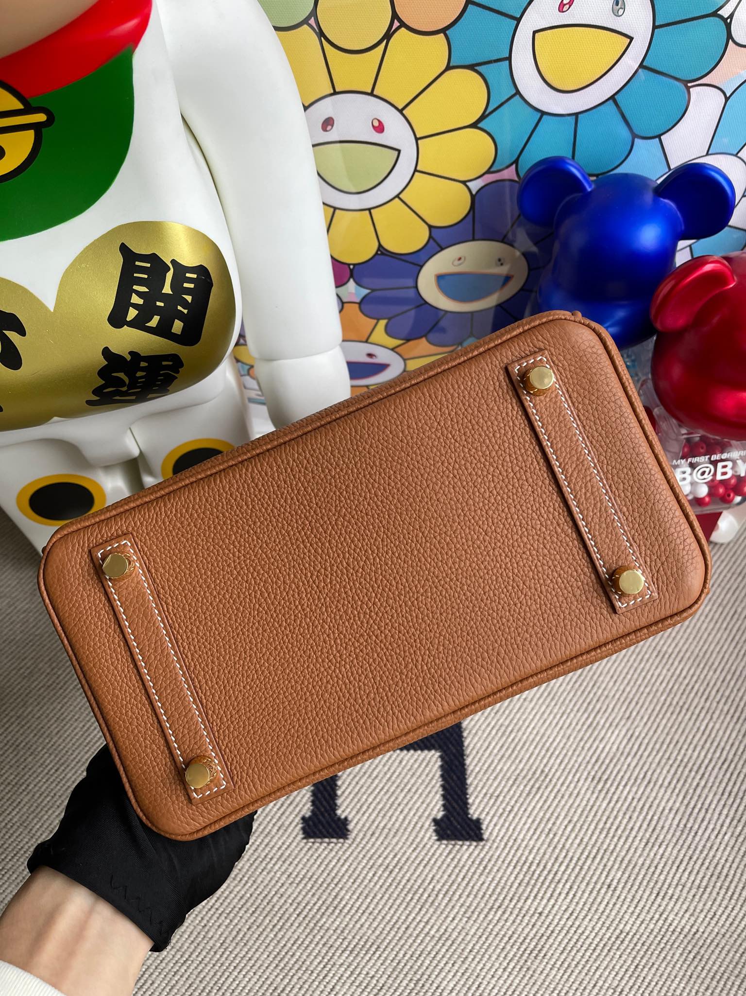 Hermès（爱马仕）Birkin 铂金包 原厂小牛皮 togo ck37 金棕色 Gold 金扣 25cm 顶级手缝