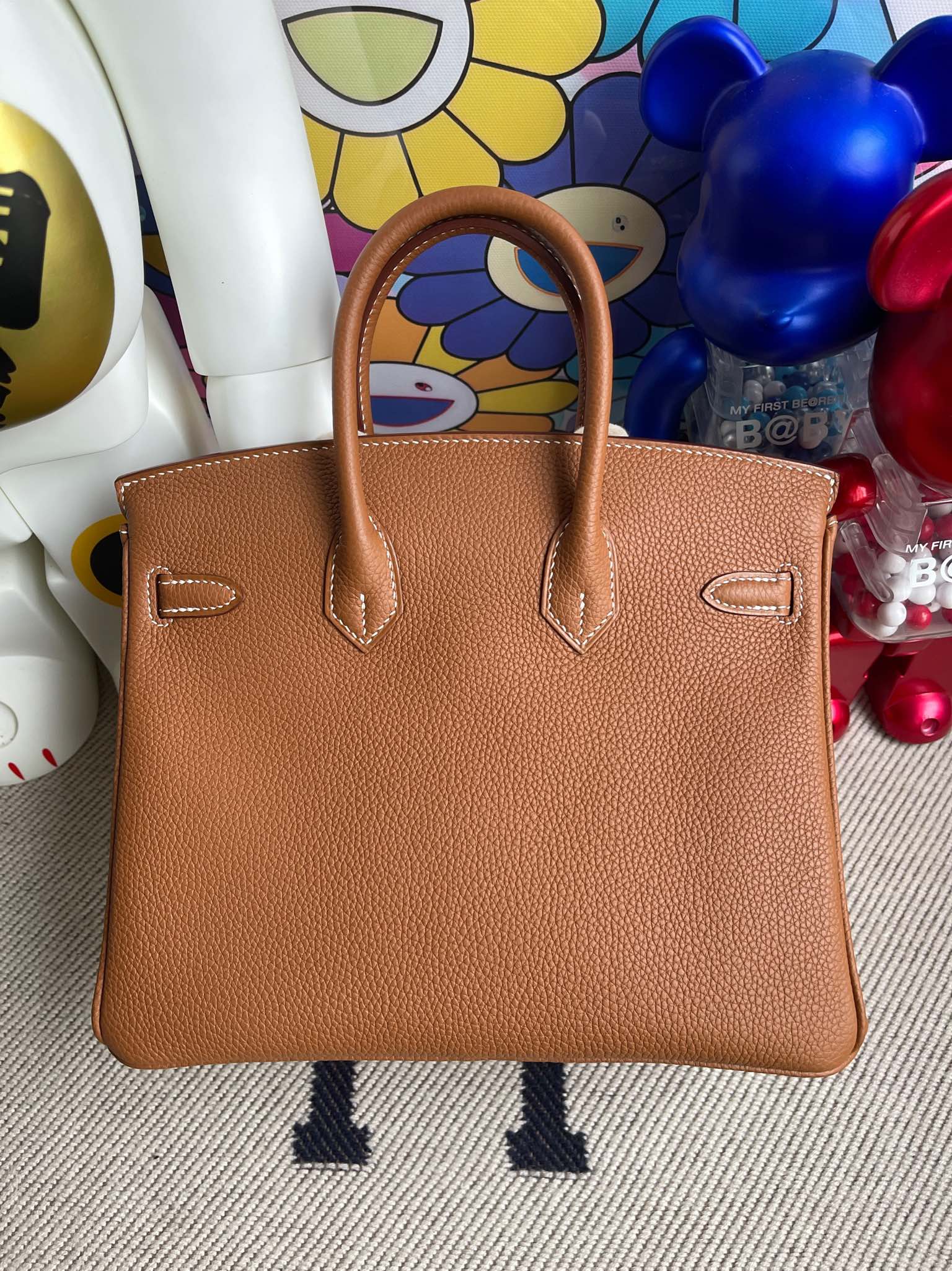 Hermès（爱马仕）Birkin 铂金包 原厂小牛皮 togo ck37 金棕色 Gold 金扣 25cm 顶级手缝