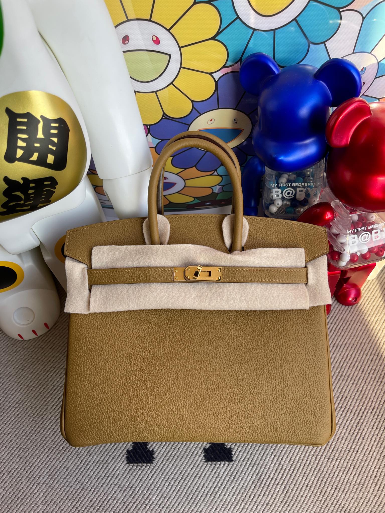 Hermès（爱马仕）Birkin 铂金包 原厂小牛皮 togo 8U 铜金色 金扣 25cm 顶级手缝