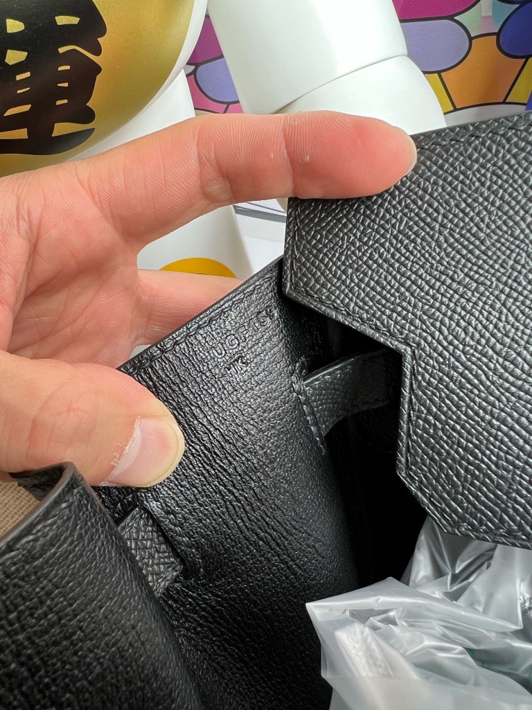 Hermès（爱马仕）Birkin 铂金包 Epsom 原厂掌纹皮 ck89 黑色 Noir 金扣 30cm 顶级手缝