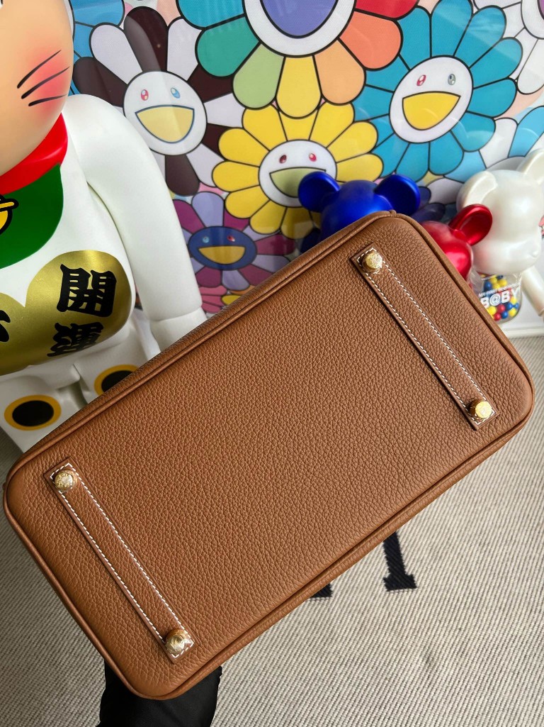 Hermès（爱马仕）Birkin 铂金包 原厂小牛皮 togo ck37 金棕色 Gold 金扣 30cm 顶级手缝