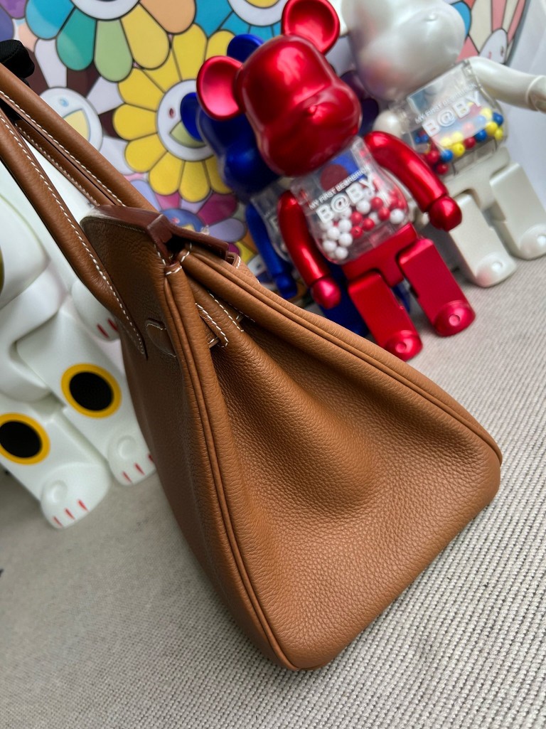 Hermès（爱马仕）Birkin 铂金包 原厂小牛皮 togo ck37 金棕色 Gold 金扣 30cm 顶级手缝