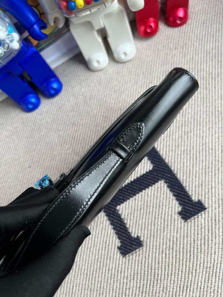 Hermès（爱马仕）Kelly cut Boxcalf 黑色 黑扣 So black 31cm