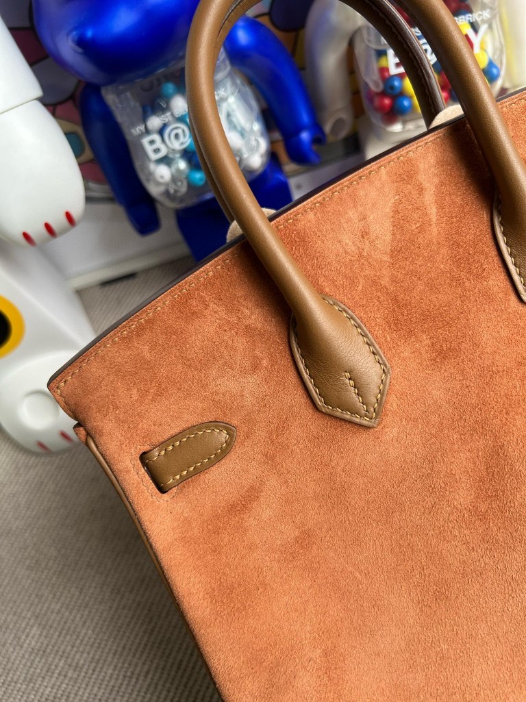 Hermès（爱马仕）Birkin 铂金包 Grizzly 3G 栗子色 金扣 25cm 顶级手缝