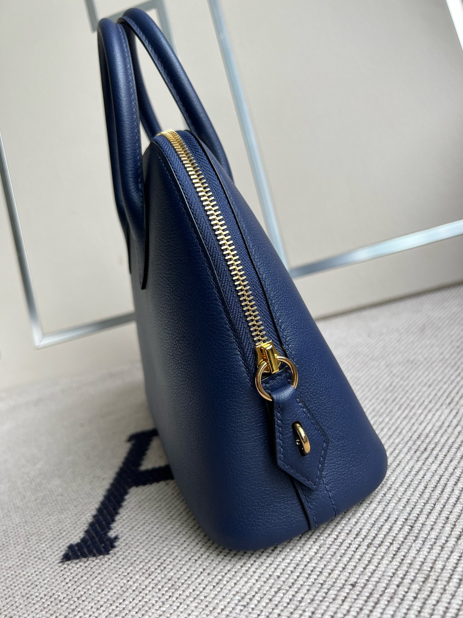 Hermès（爱马仕）Bolide 铂金包 Evecolor 宝石蓝 内拼 琉璃蓝 金扣 GHW 25cm 顶级手缝