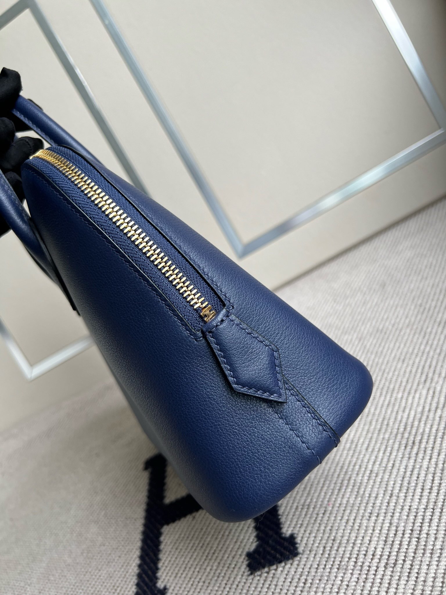 Hermès（爱马仕）Bolide 铂金包 Evecolor 宝石蓝 内拼 琉璃蓝 金扣 GHW 25cm 顶级手缝