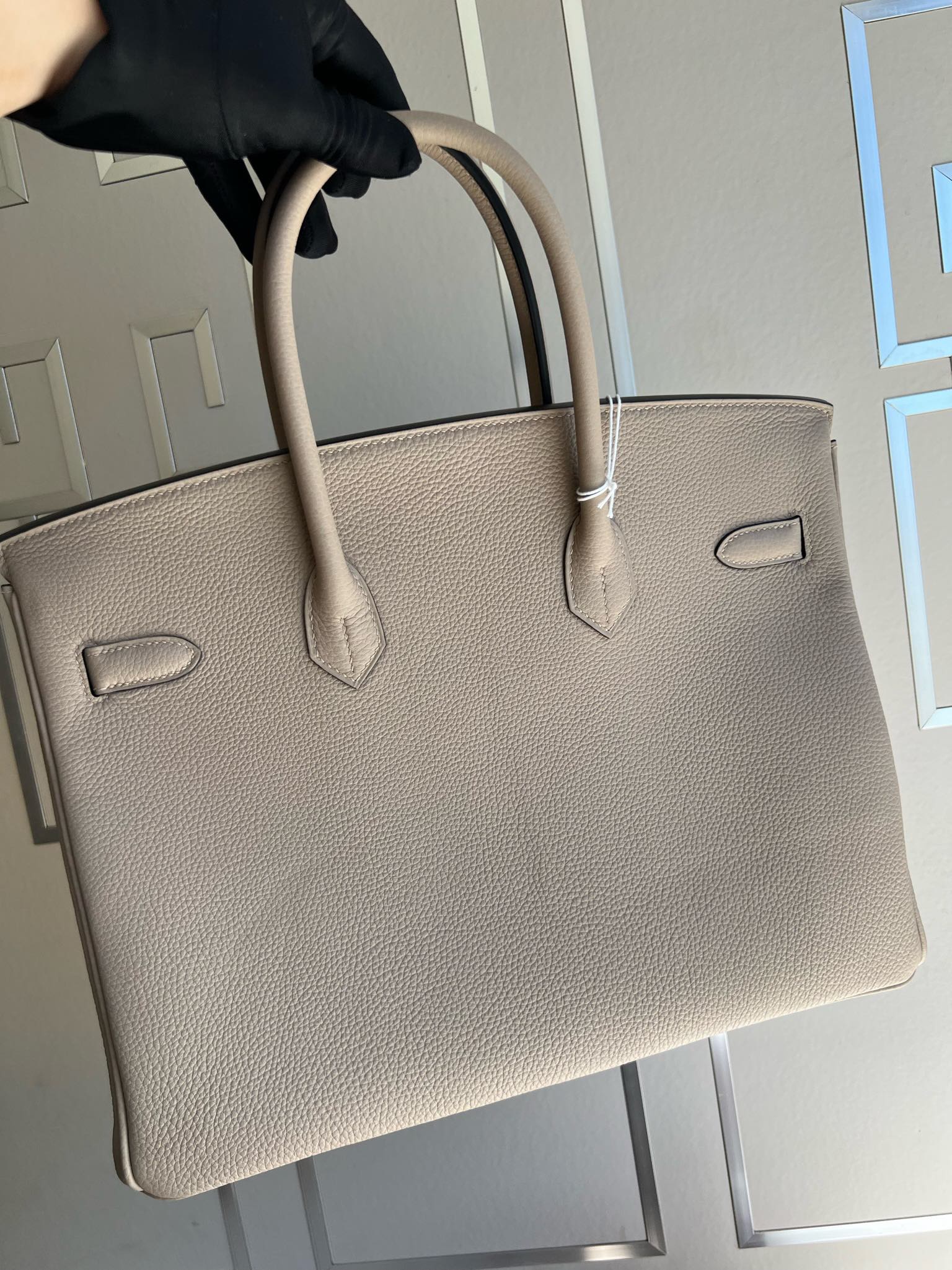 Hermès（爱马仕）Birkin 铂金包 原厂小牛皮 togo ck81 斑鸠灰 Gris T 玫瑰金扣 Rose gold 35cm