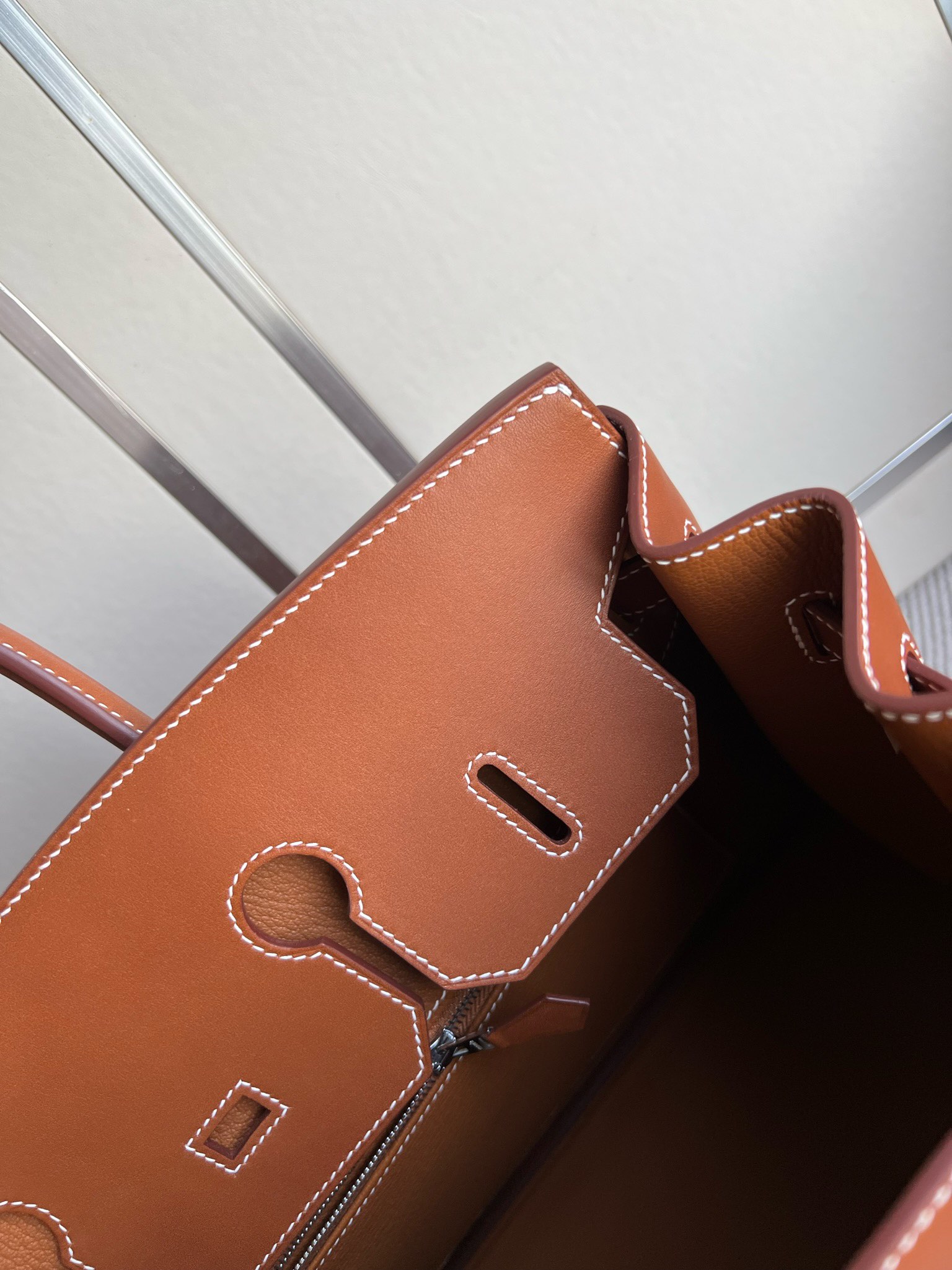 Hermès（爱马仕）Birkin 铂金包 马鞍皮 Barenia 金棕色 Gold 银扣 PHW 35cm 顶级手缝