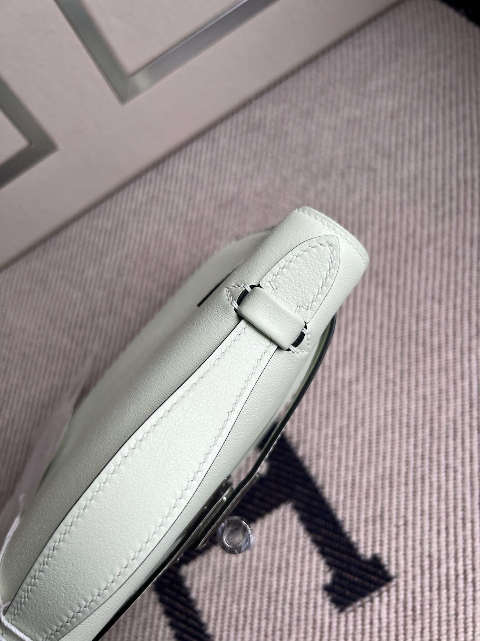Hermès（爱马仕）Mini kelly pochette Swift 气泡绿 银扣 PHW 22cm 顶级手缝 手拿包 晚宴包