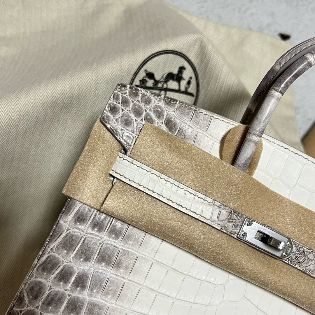 Hermès（爱马仕）Birkin 铂金包 Himalaya 喜马拉雅 银扣 PHW 25cm 顶级手缝