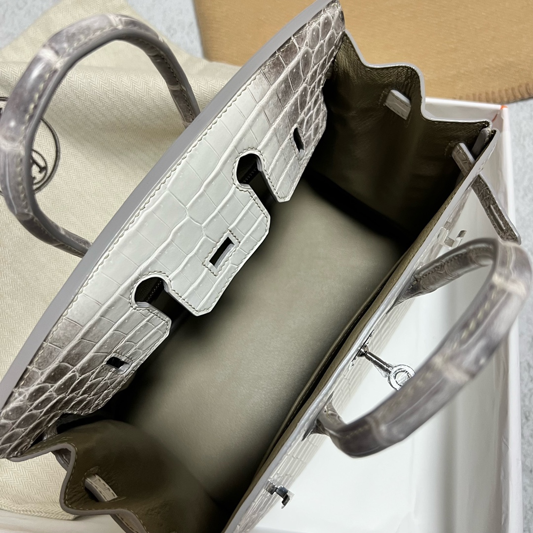 Hermès（爱马仕）Birkin 铂金包 Himalaya 喜马拉雅 银扣 PHW 25cm 顶级手缝
