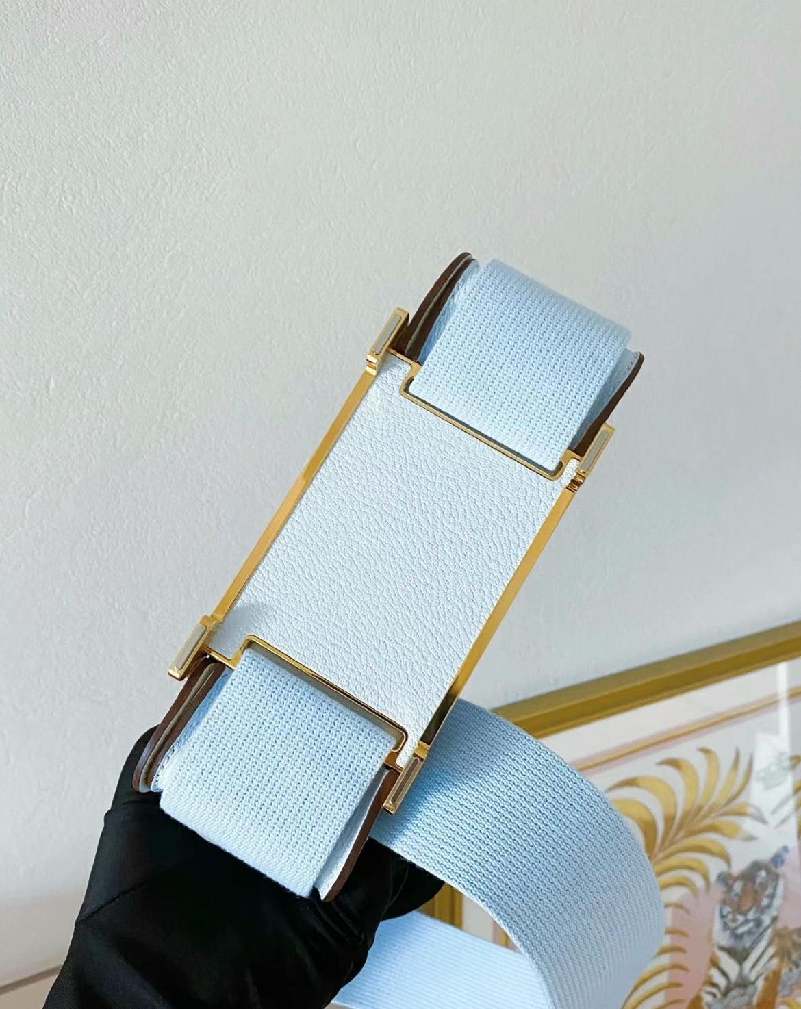 Hermès（爱马仕）Geta 木屐包 Chevre T0 雾蓝色 金扣 20cm 可预定