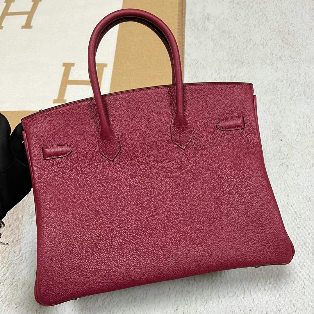 Hermès（爱马仕）Birkin 铂金包 Togo皮 K1 石榴红 金扣 35cm