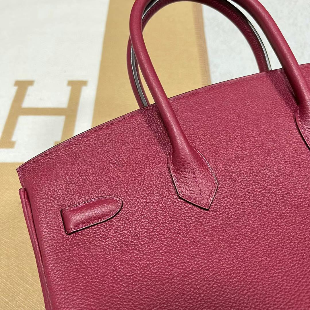 Hermès（爱马仕）Birkin 铂金包 Togo皮 K1 石榴红 金扣 35cm