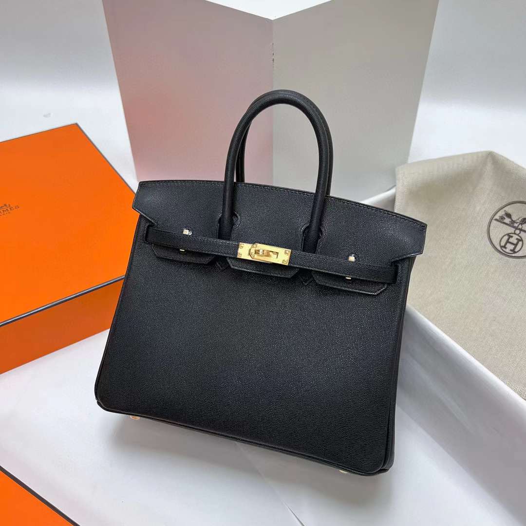 Hermès（爱马仕）Birkin 铂金包 Madame Ck89 黑色 金扣 25cm 全手工蜡线缝制 Ghw