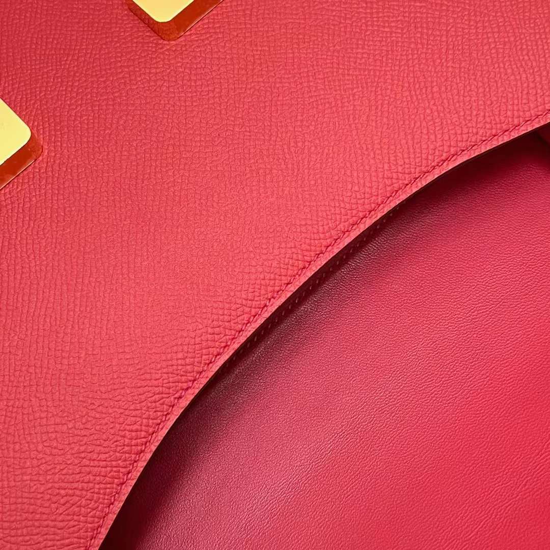 Hermès（爱马仕）Constance 康斯坦斯 24-1 镜子款 Epsom Q5 国旗红 金扣 24cm 全手工蜡线缝制 Ghw