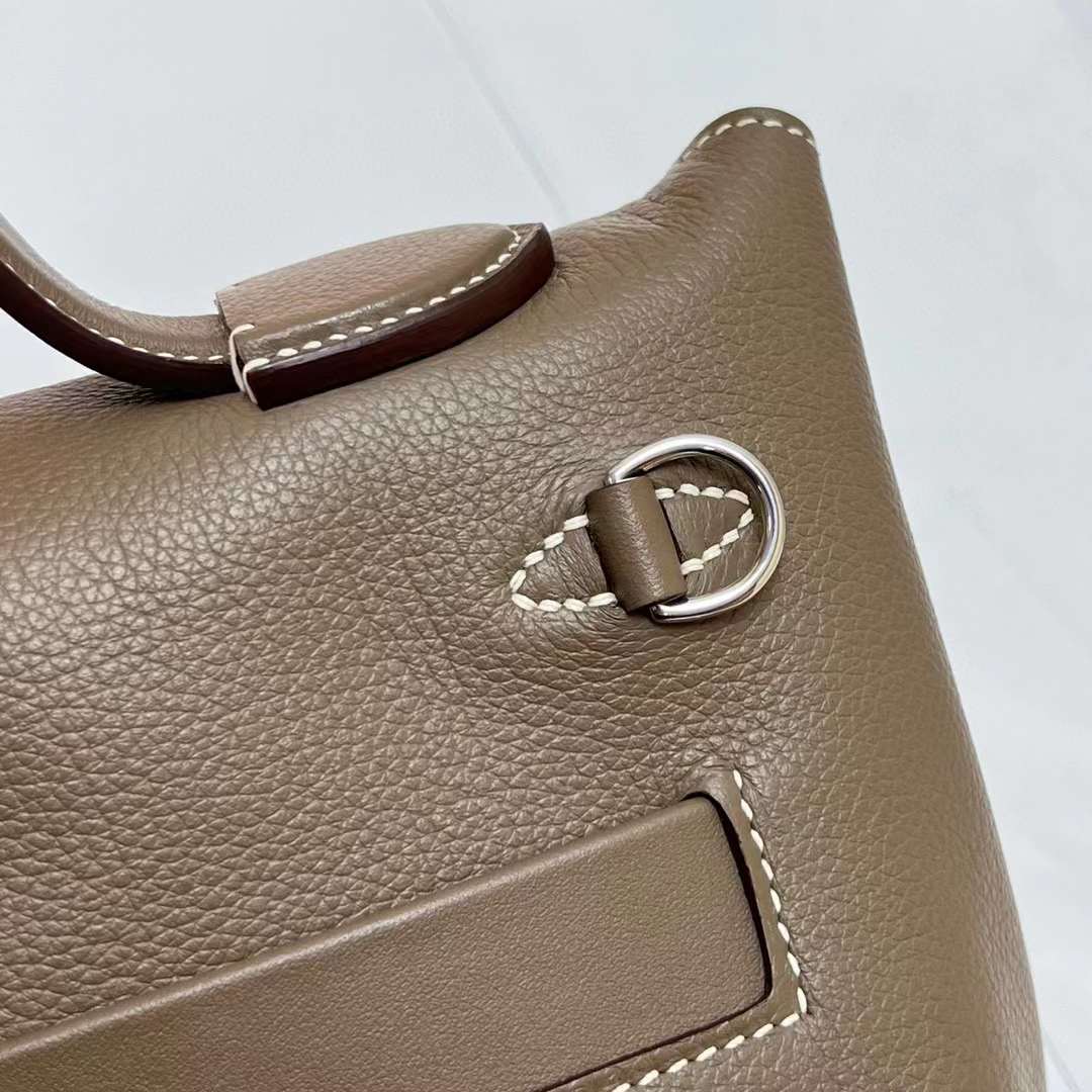 Hermès（爱马仕）Kelly 2424 Evercolor 拼 Swift Ck18 大象灰 银扣 29cm 全手工蜡线缝制 Phw