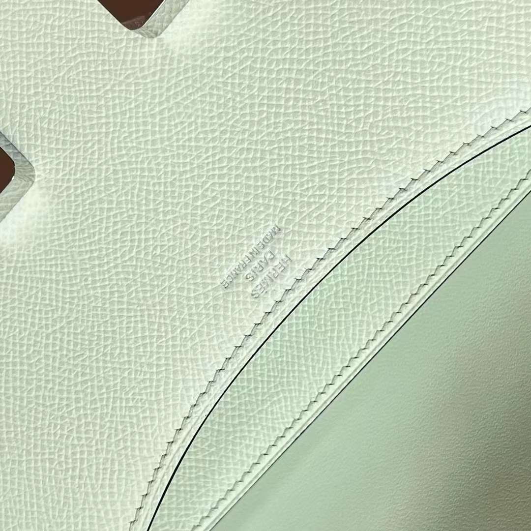 Hermès（爱马仕）Constance 康斯坦斯 19-1 Epsom 0S 气泡绿 银扣 19cm 全手工蜡线缝制 Phw