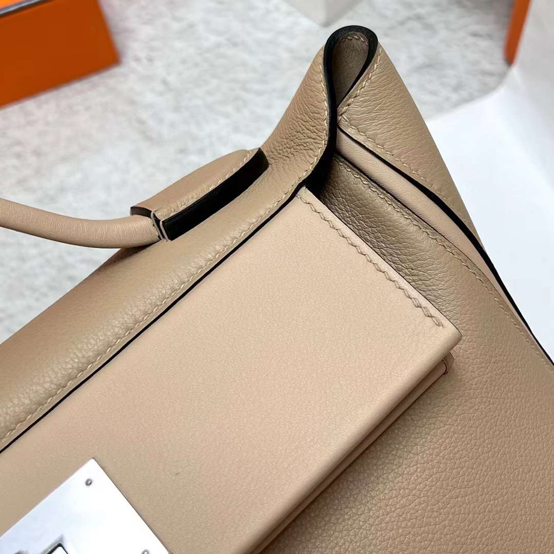 Hermès（爱马仕）Kelly 2424 Maurice 拼 Swift S2 风衣灰 银扣 29cm 全手工蜡线缝制 Phw