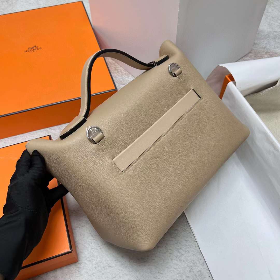 Hermès（爱马仕）Kelly 2424 Maurice 拼 Swift S2 风衣灰 银扣 29cm 全手工蜡线缝制 Phw