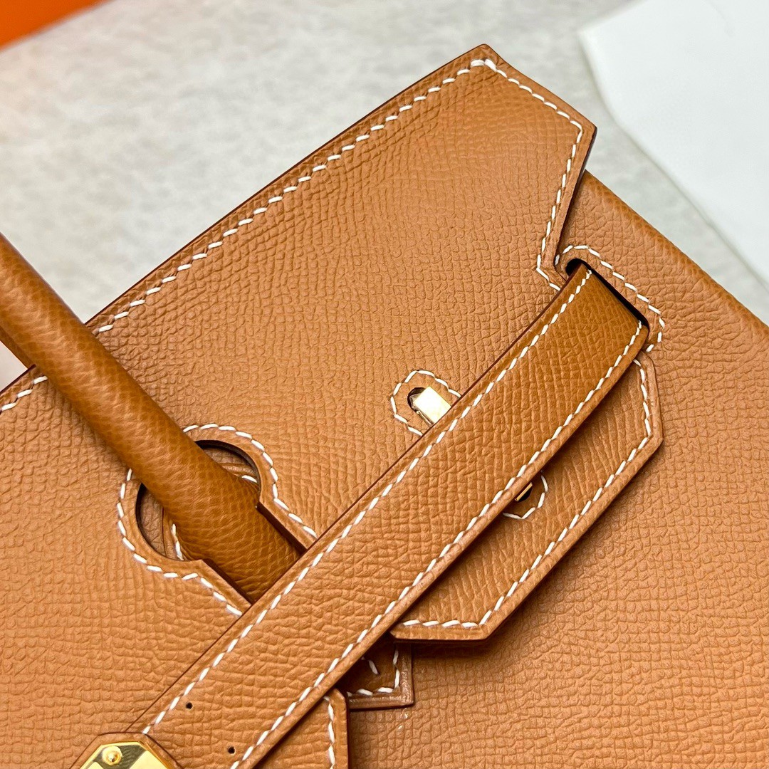 Hermès（爱马仕）Birkin 铂金包 Epsom 原厂掌纹皮 ck37 金棕色 Gold 金扣 GHW 30cm