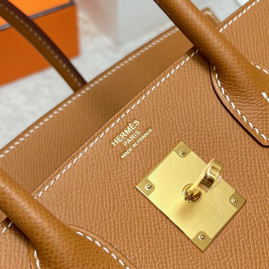 Hermès（爱马仕）Birkin 铂金包 Epsom 原厂掌纹皮 ck37 金棕色 Gold 金扣 GHW 30cm
