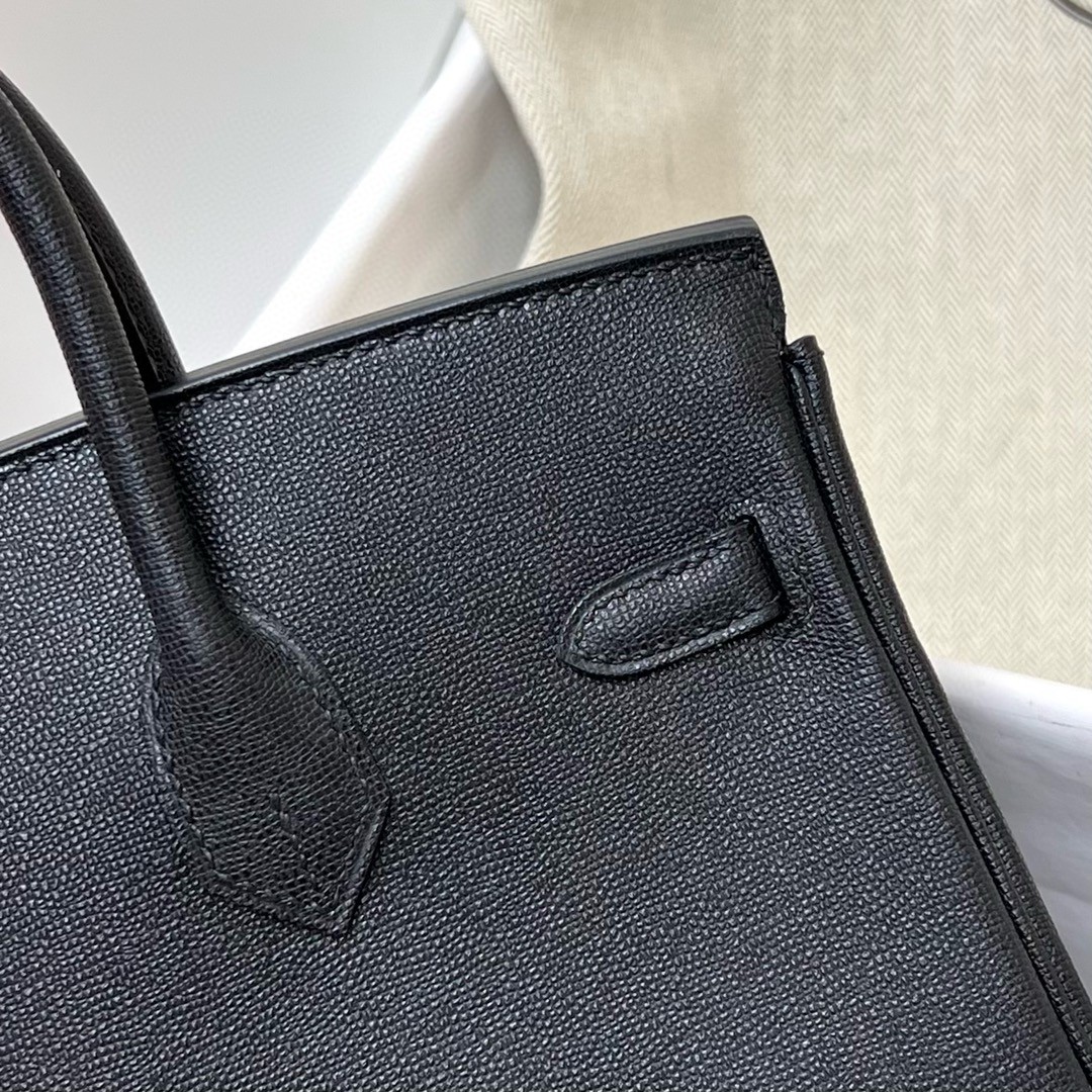 Hermès（爱马仕）Birkin 铂金包 GM 皮 ck89 黑色 Noir 金扣 GHW 25cm 顶级手缝