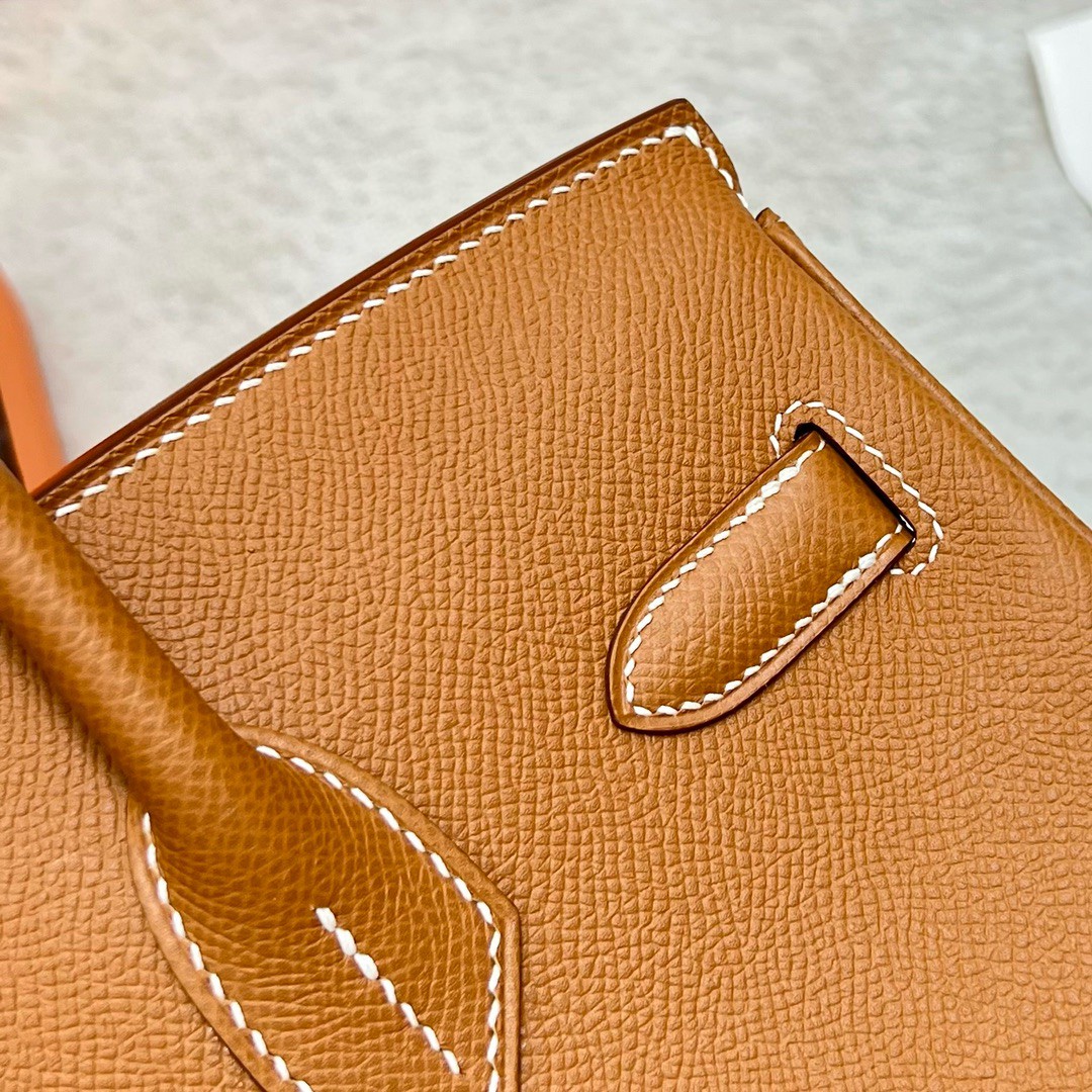 Hermès（爱马仕）Birkin 铂金包 Epsom 原厂掌纹皮 ck37 金棕色 Gold 金扣 GHW 30cm