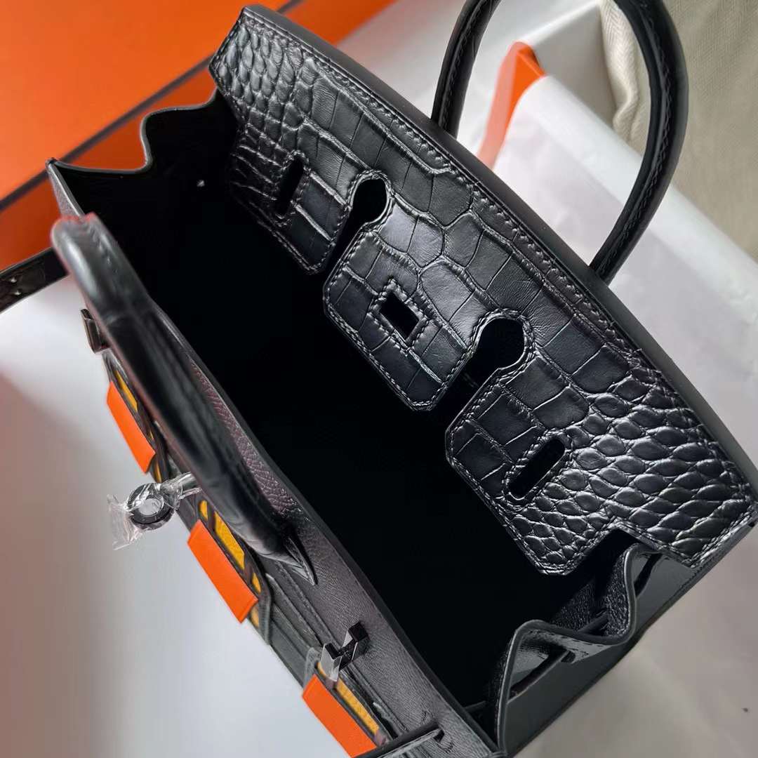 Hermès（爱马仕）Birkin 小房子 So Black 黑色 全手工蜡线缝制 黑扣 20cm