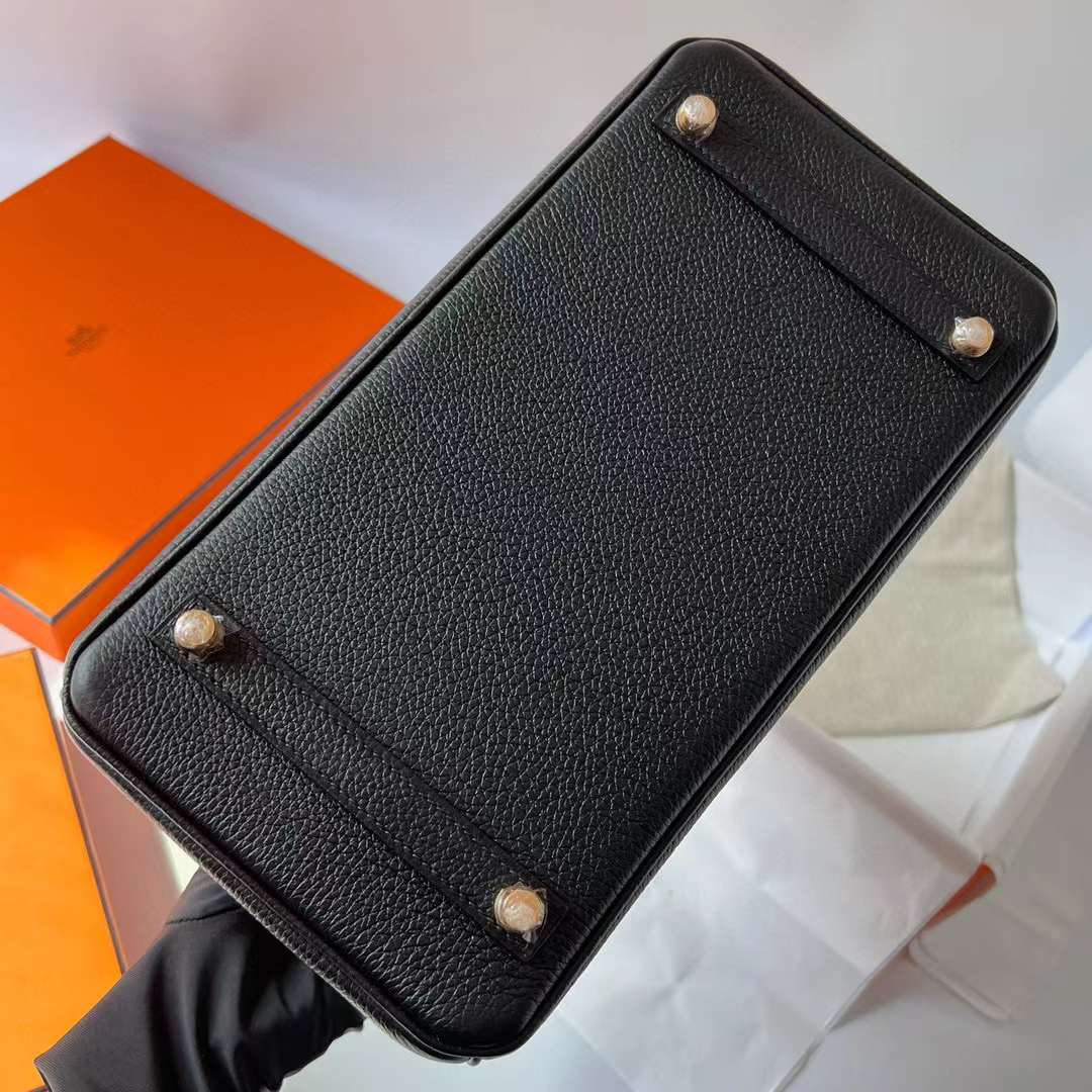 Hermès（爱马仕）Birkin 铂金包 Togo皮 Ck89 黑色 金扣 30cm 全手工蜡线缝制 Ghw