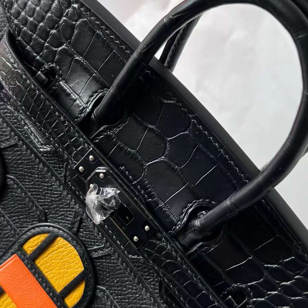 Hermès（爱马仕）Birkin 小房子 So Black 黑色 全手工蜡线缝制 黑扣 20cm
