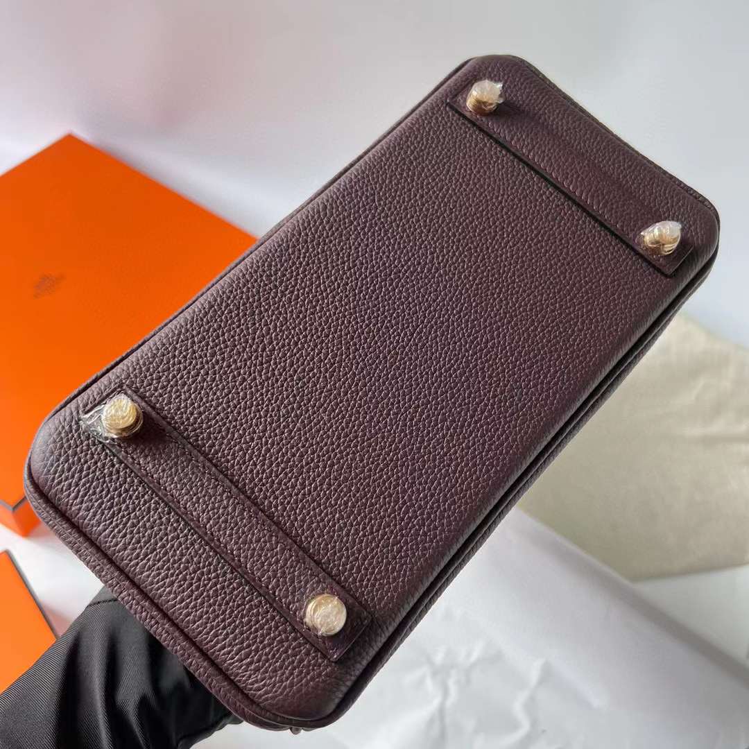 Hermès（爱马仕）Birkin 铂金包 Touch Togo皮 拼 雾面美洲鳄鱼皮 0G 马鞍红 拼 Ck55 爱马仕红 金扣 25cm 全手工蜡线缝制