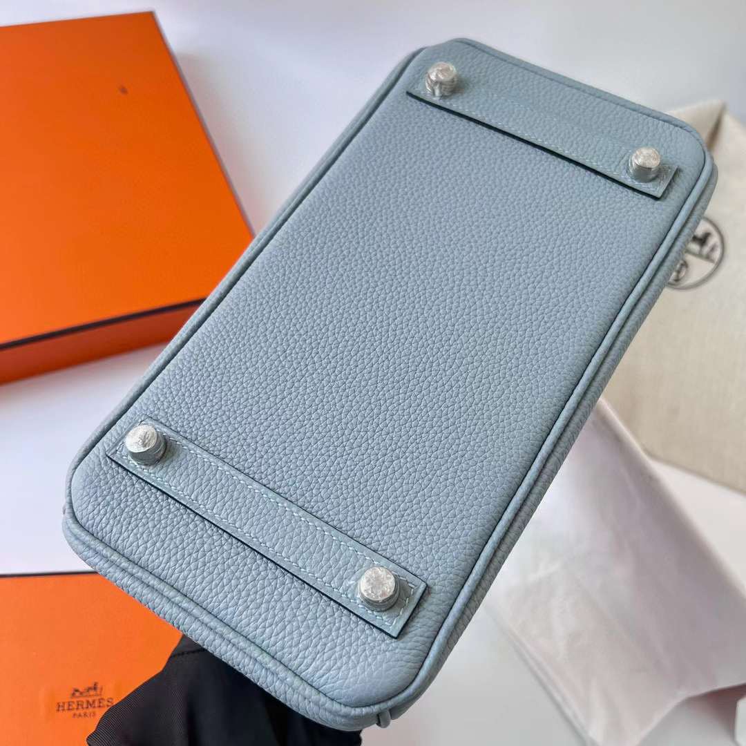 Hermès（爱马仕）Birkin 铂金包 Epsom 09 梦幻粉紫 银扣 25cm 全手工蜡线缝制 Phw
