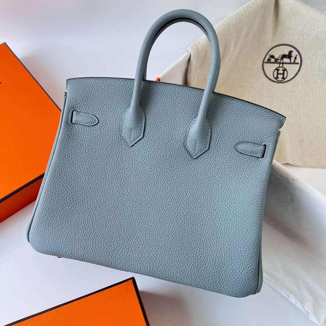 Hermès（爱马仕）Birkin 铂金包 Epsom 09 梦幻粉紫 银扣 25cm 全手工蜡线缝制 Phw