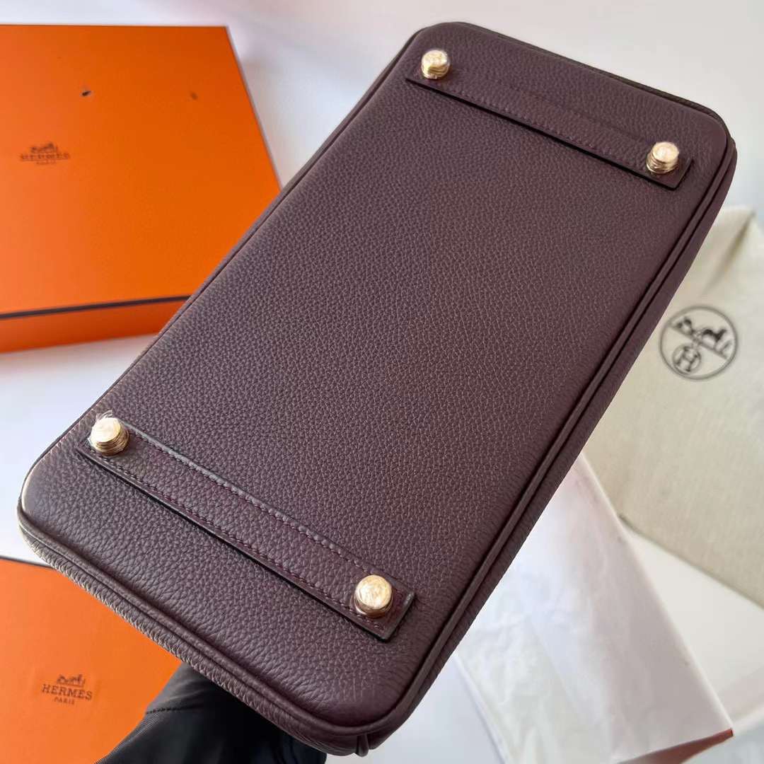 Hermès（爱马仕）Birkin 铂金包 Touch Togo皮 拼 雾面美洲鳄 Ck55 爱马仕红 金扣 30cm 全手工蜡线缝制 Ghw