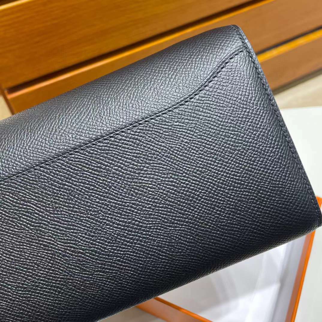 Hermès（爱马仕）Constance to go epsom ck89 黑色 金扣 20cm 全手工蜡线缝制