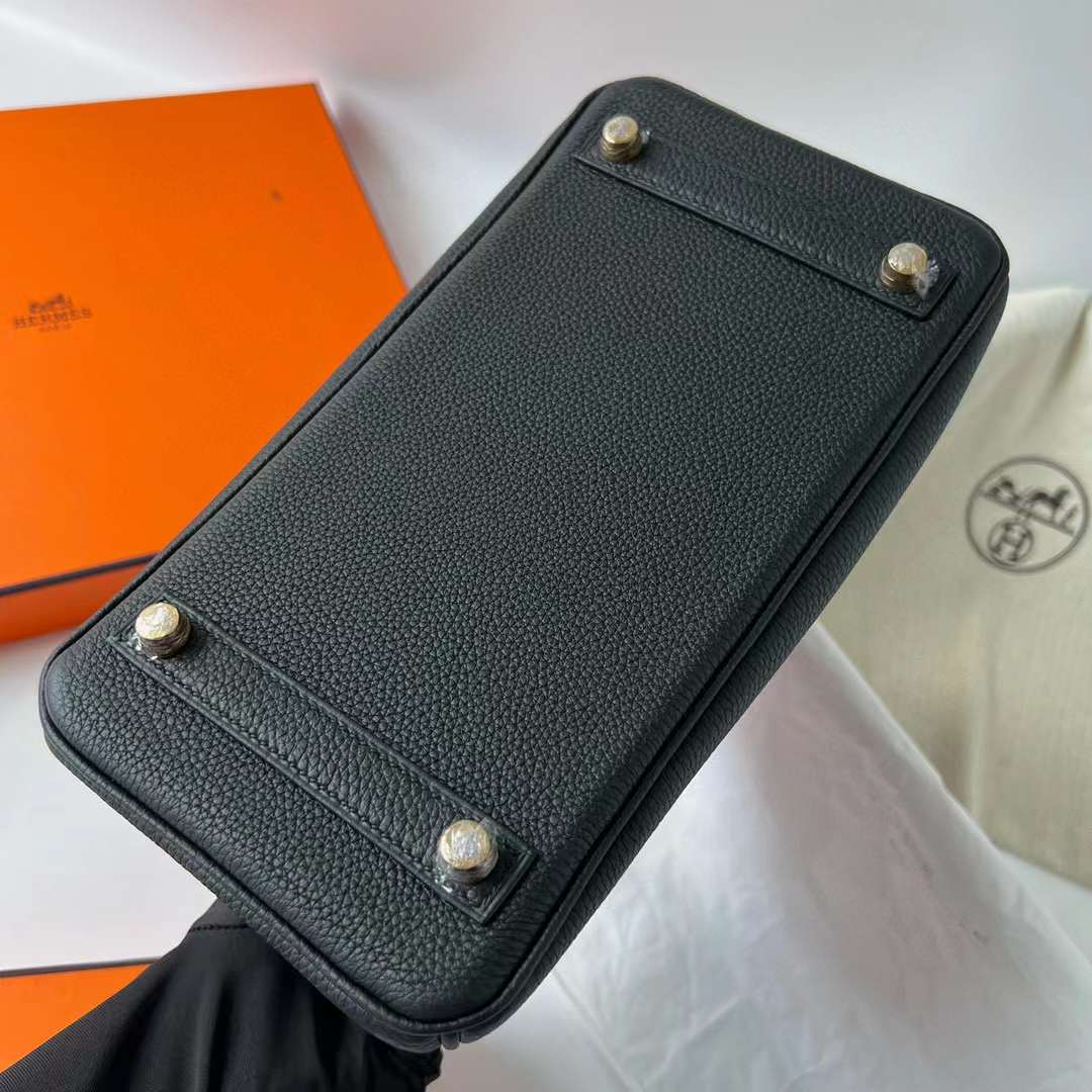 Hermès（爱马仕）Birkin 铂金包 Touch Togo 拼 雾面美洲鳄鱼皮 Ck89 黑色 金扣 25cm 全手工蜡线缝制 Ghw