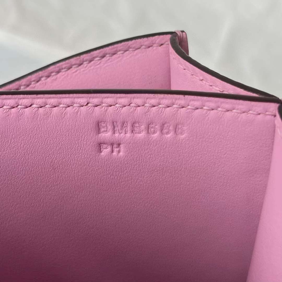 Hermès（爱马仕）Constance 空姐包 Epsom X9 锦葵紫 玫瑰金扣 19cm 全手工蜡线缝制 RGhw