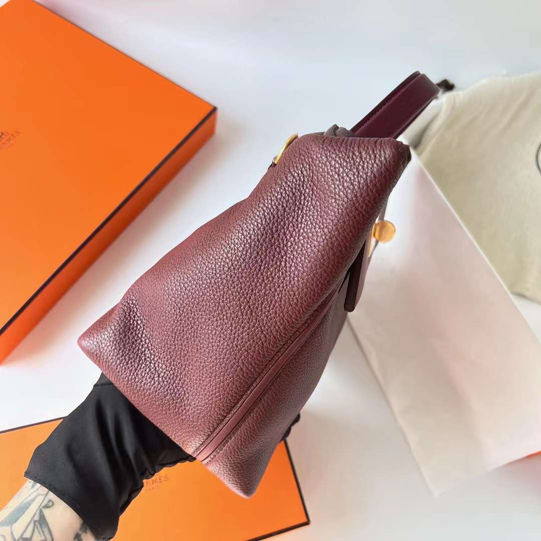 Hermès（爱马仕）Kelly 2424 Maurice 拼 Swift Ck55 爱马仕红 金扣 29cm 全手工蜡线缝制 Ghw