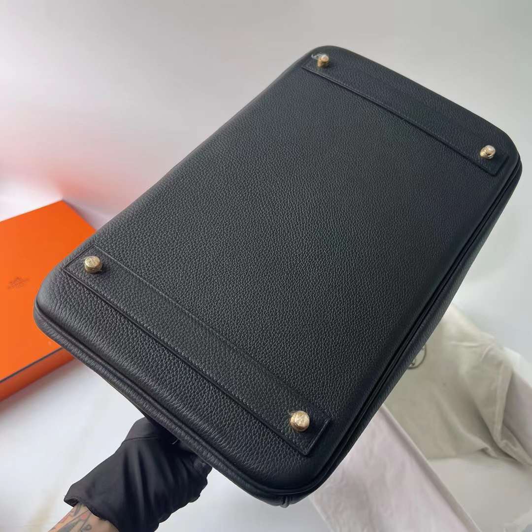 Hermès（爱马仕）Birkin Hac Togo皮 Ck89 黑色 金扣 40cm 全手工蜡线缝 Ghw