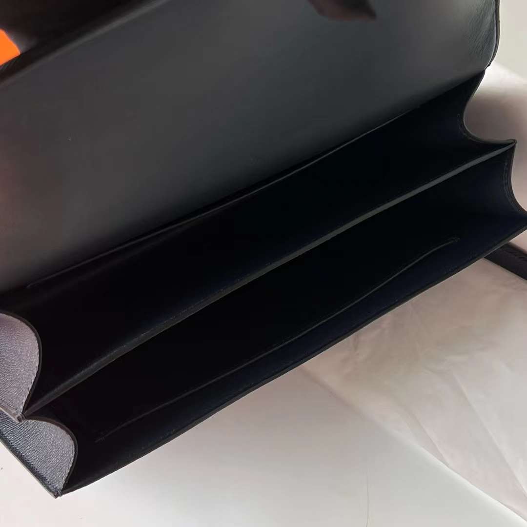 Hermès（爱马仕）Constance Elan Epsom Ck76 深海蓝 金扣 26cm 全手工蜡线缝 Ghw