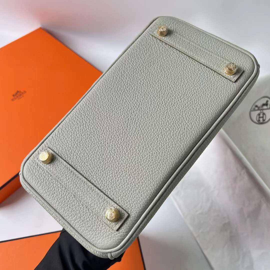 Hermès（爱马仕）Birkin 铂金包 Togo 顶级小牛皮 Ck80 珍珠灰 金扣 30cm 全手工蜡线缝 Ghw