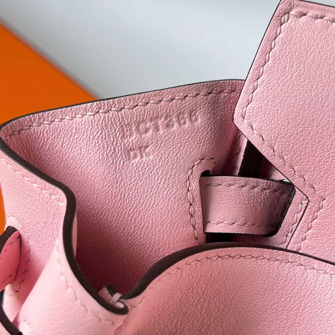 Hermès（爱马仕）Birkin 铂金包 Swift 3Q 新粉色 Rose Sakura 银扣 25cm 全手工蜡线缝 Phw