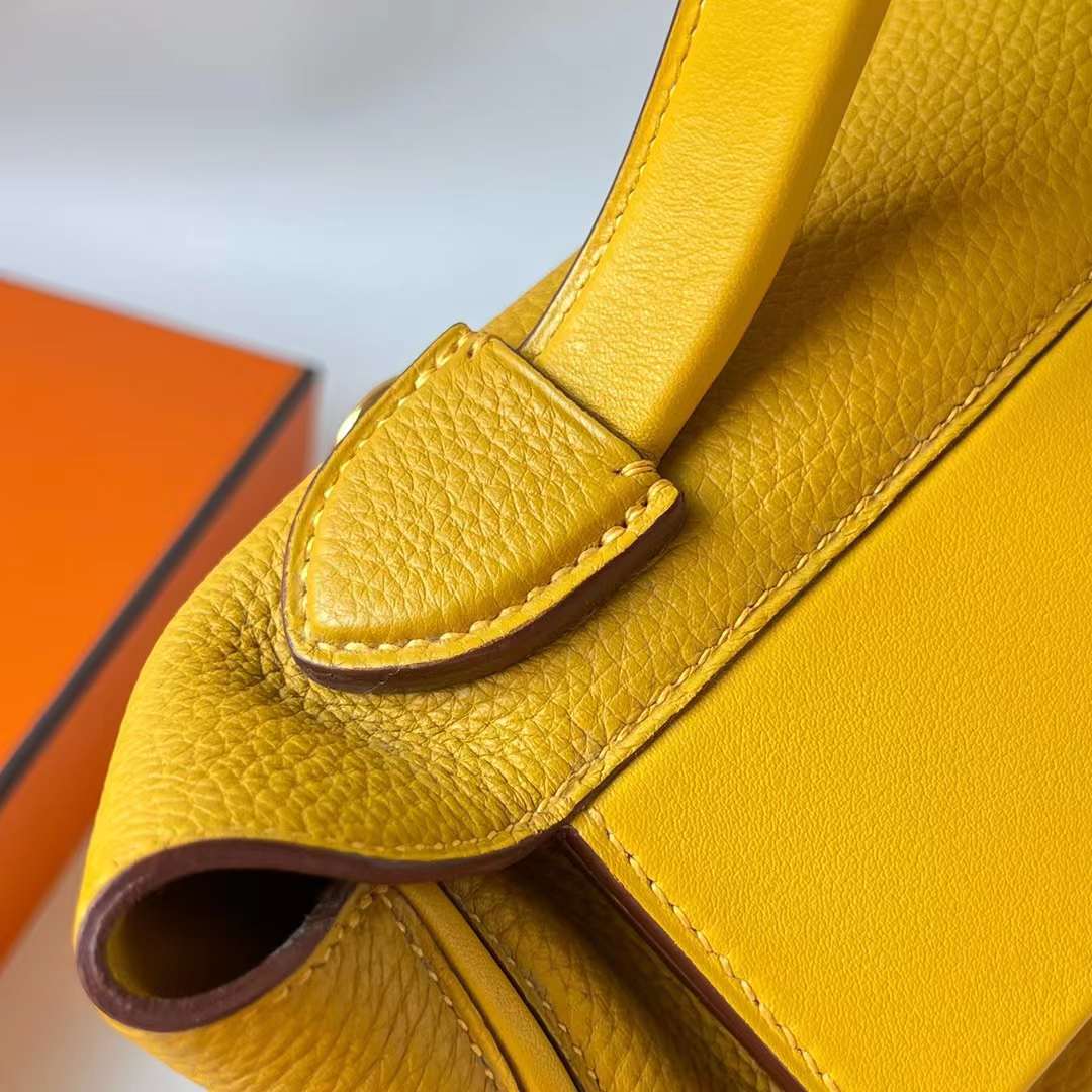 Hermès（爱马仕）Kelly 2424 Maurice 拼 Swift 9D 琥珀黄 金扣 29cm 全手工蜡线缝制 Ghw