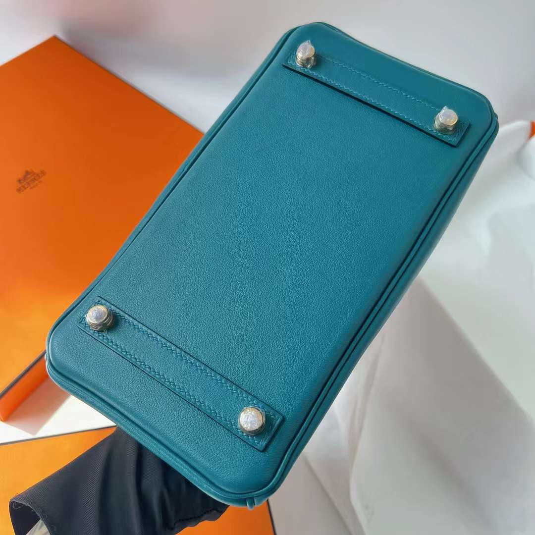 Hermès（爱马仕）Birkin 铂金包 Swift W0 博斯普鲁斯绿 金扣 25cm 全手工蜡线缝 Ghw