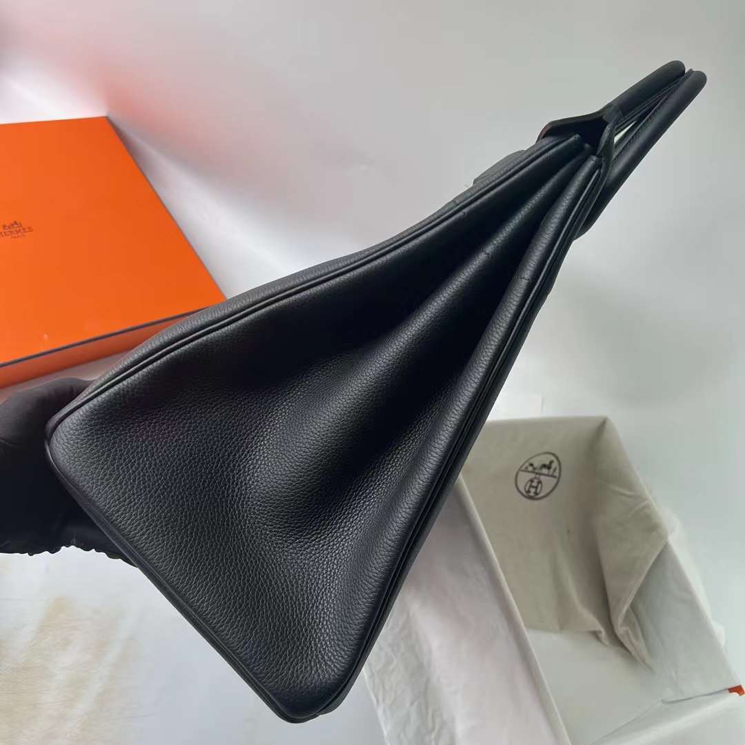 Hermès（爱马仕）Birkin Hac Togo皮 Ck89 黑色 金扣 40cm 全手工蜡线缝 Ghw